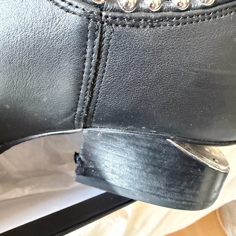 Alexander Wang Black Studded Ankle Boots View 5